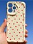 Xiaomi Redmi 12 4g Kılıf Kamera Korumalı Dalga Kenarlı Kırmızı Kalp Desenli Silikon Kapak 8