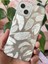Apple iPhone 13/14 Uyumlu Kılıf Parlak Hologram Yaprak Desenli Darbe Emici Kamera Korumalı Silikon Kapak 2