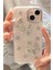 Apple iPhone 13 - 14 - 15 Kılıf Simli Fiyonk ve Kelebek Desenli Gümüş Kamera Çıkıntılı Parlak Kapak 4