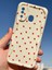 Samsung Galaxy A20 - A30 Kılıf Kamera Korumalı Dalga Kenarlı Kırmızı Kalp Desenli Silikon Kapak 6