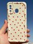 Samsung Galaxy A20 - A30 Kılıf Kamera Korumalı Dalga Kenarlı Kırmızı Kalp Desenli Silikon Kapak 7