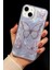 Apple iPhone 13 - 14 - 15 Uyumlu Kılıf Tüylü Hologram Kelebek Desenli Darbe Emici Kamera Korumalı Silikon 2