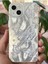 Apple iPhone 13 - 14 - 15 Uyumlu Kılıf Tüylü Hologram Kelebek Desenli Darbe Emici Kamera Korumalı Silikon 4