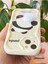 Apple iPhone 13 Uyumlu Kılıf Tasarımlı Desenli Kamera Korumalı Panda Beyaz Püsküllü Silikon Kapak 7
