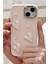 Apple Iphone 13 - 14 - 15 Kılıf Kamera Çıkıntılı Fiyonk Inci Desenli Pembe Yumuşak Silikon Kapak 4
