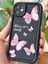 Apple iPhone 11 Kılıf Yumuşak Dokulu Kelebek Desenli Yumuşak Kamera Korumalı Silikon Kapak 4