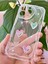 Apple iPhone 16 Pro Kılıf 3D Kalpli Inci Tasarımlı Desenli Kamera Korumalı Şeffaf Silikon Kapak 5