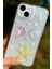 Apple iPhone 13 - 14 - 15 Kılıf Şeffaf Simli Deniz Yıldızı Vatoz Deniz Kabuğu Desenli Silikon Kapak 1