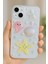 Apple iPhone 13 - 14 - 15 Kılıf Şeffaf Simli Deniz Yıldızı Vatoz Deniz Kabuğu Desenli Silikon Kapak 2