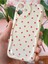 Apple iPhone 16 Kılıf Kamera Korumalı Dalga Kenarlı Kırmızı Kalp Desenli Silikon Kapak 4
