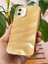 Apple iPhone 11 Kılıf Parlak Kabartmalı Dalga Tasarımlı Desenli Gold Darbe Emici Silikon Kapak 5