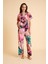 Paradise Sklamen Ultra Hafif Viskon Ipeksi Pijama Set 1