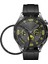 Xiaomi Mi Watch Color Uyumlu Tam Kaplayan Ultra Ince Kavisli Siyah Çerçeveli Saat Ekran Koruyucu Pet 1