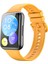 Huawei Watch Fit 2 Kordon Kayış Bleklik Esnek Yumuşak Premium Spor Silikon Sarı 1