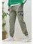 Erkek Kargo Cepli Modelli Paraşüt Jogger Pantolon 1