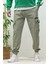 Erkek Kargo Cepli Modelli Paraşüt Jogger Pantolon 3