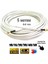 64 Tel Gold Uçlu Anten Kablosu Rg6 U4 Hazır Uydu 3D 4K Full Hd 1080 (5 Metre) 1