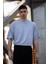 Unisex Pamuk Bisiklet Yaka Oversize Boyfriend T-Shirt 1