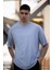 Unisex Pamuk Bisiklet Yaka Oversize Boyfriend T-Shirt 4