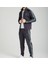 Antrasit Slim Fit Şeritli Eşofman Takımı 4