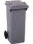 Tekerlekli Gri Çöp Konteyneri Çöp Kovası 120 Lt ( Sağlam Dayanıklı) 1