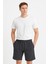 Ipli Regular Fit Jakarlı Krem Şort 1