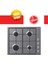 & Candy Cavella Ankastre Set ( HON100W Beyaz + CHW6LX Inox + HCH6MXTK Inox ) 2