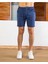 Erkek Slim Fit Şort | Düğme Detaylı Lastikli Yazlık Kısa Şort 1