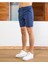 Erkek Slim Fit Şort | Düğme Detaylı Lastikli Yazlık Kısa Şort 2