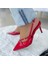 Rugan Sivri Burun Stiletto Kırmızı 3