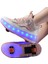 4 Tekerlekli USB Şarj Edilebilir LED Işıklı Paten (Yurt Dışından) 1
