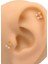 Cerrahi Çelik Piercing Zirkon Taşlı Fiyonk Figürlü Kıkırdak Helix Tragus PIERCING(1ADET) 1