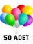 50 Adet Balon Karışık Renkli Parti Doğum Günü Kutlama Özel Günler 1
