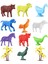 Elite Toy Play 12 Parça Renkli Mini Çiftlik Hayvanları Figür Seti 4-6 cm SKU676 1 Adet 1