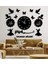 Modern Dini Motif Dekoratif Duvar Saat+Isim Bildiriniz 1