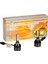 H27 Tip LED Far Ampulü Çift Renk Sarı/beyaz 36W-4800LM-12V 2'li Takım 2