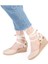 Gerçek Elişi Arkası Açık Geniş Ipli Dolgu Topuk Keten Kadın Espadril Handmade 1