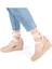 Gerçek Elişi Arkası Açık Geniş Ipli Dolgu Topuk Keten Kadın Espadril Handmade 1