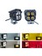 Offroad Sis Lambası 7.8 x 7.8 x 7.1cm Kırmızı Gündüz Ledli Çakarsız 12-60V Set 1