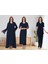 Dvina Effortt Lohusa 4'lü Set - Sabahlık/pijama Takımı/gecelik Lacivert - 9016 1