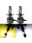 H4 Tip LED Far Ampulü Çift Renkli Sarı/beyaz 36W-4800LM-12V 2'li Takım 1