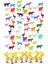 Elite Toy Play 48 Parça Renkli Mini Çiftlik Hayvanları Figür Seti 4-6 cm SKU676 1 Adet 1