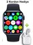 Ultra 9 Max Akıllı Saat + Bluetooth Kulaklık Hediyeli Set (42MM - 2 Silikon Kordon Hediye) 1