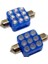 Sofit Dekoratif LED Ampul Plaka ve Dekoratif Amaçlı (2x9 H.p) Mavi Renk 12V 1