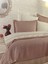 Modern Yatak Örtüsü Seti 9 Parça Pudra 1