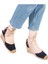 Gerçek Elişi Bilekten Bağcıklı Topuğu Açık Dolgu Topuk Keten Hasır Kadın Espadril Handmade 2