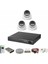 3'lü Dome Kamera Seti 2 Mp 3.6mm Full Color Serisi 1
