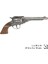 Elite Metal Kovboy Tabancası Kapsül Patlatan Büyük Revolver Silah Seti - 27.5 cm Kutulu 1 Adet 5
