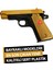 Elite Yeni Ikili Paket! Gold ve Gümüş Renk Türk Bayraklı Boncuklu Oyuncak Tabanca + 30 Paket Boncuk Hediye 1 Adet 2