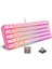 Vooka Trol Blue Switch Mini Rgb Oyun Klavyesi Gaming 62 Tuşlu 18 Rgb LED USB Tip-C Kablosu Pembe Uy 1